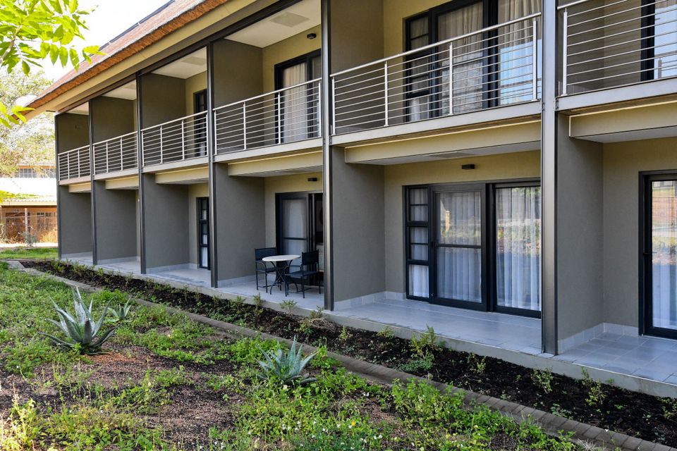 The two-storey rooms of Skukuza Safari Lodge.